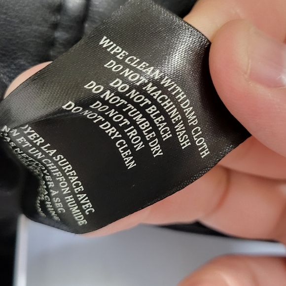 Blank NYC Faux Leather Black Moto Jacket - Sz XS - Picture 9 of 9